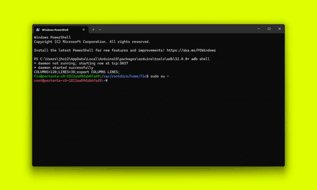 ADB shell with admin access