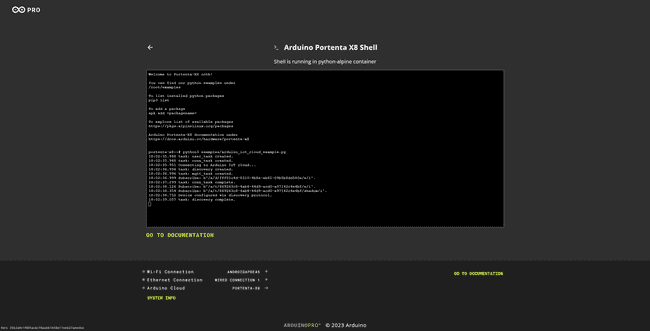 Launching dashboard example